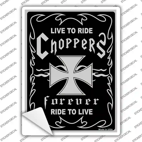 Live To Ride Novelty Rectangle Sticker Decal