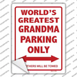 Worlds Greatest Grandma Novelty Rectangle Sticker Decal