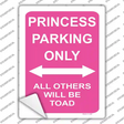 Princess Only Novelty Rectangle Sticker Decal