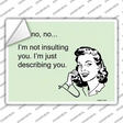 Im Not insulting You Novelty Rectangle Sticker Decal