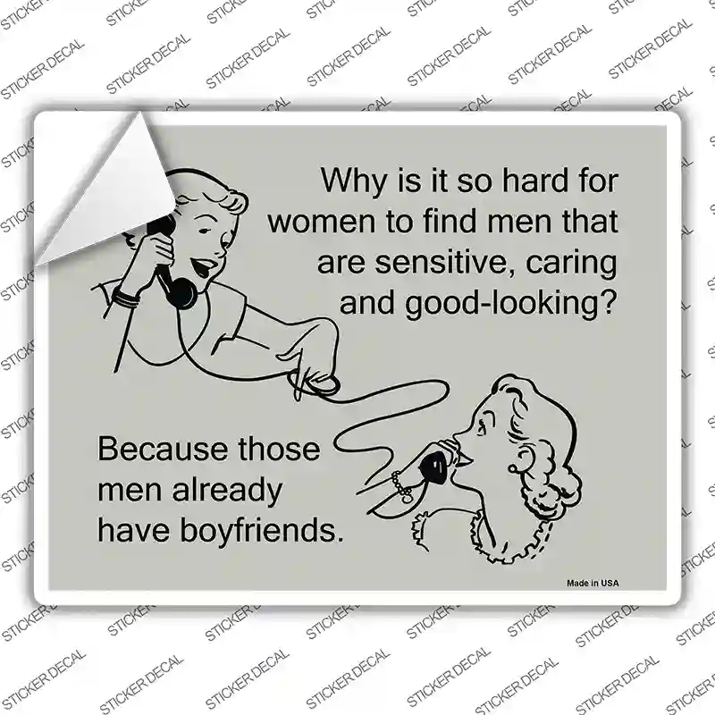 Why Is It So Hard For Women Novelty Rectangle Sticker Decal