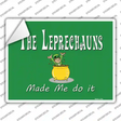 The Leprechauns Novelty Rectangle Sticker Decal