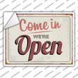 Were Open Novelty Rectangle Sticker Decal