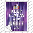 Keep Calm Quilt On Novelty Rectangle Sticker Decal