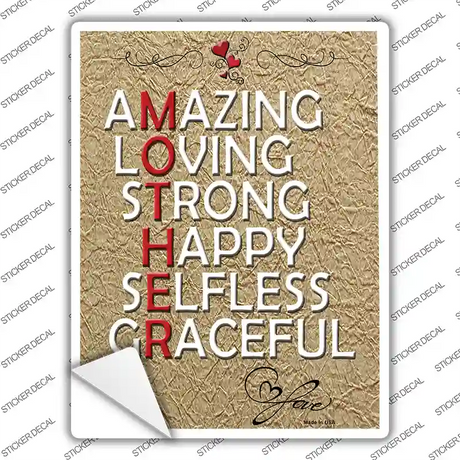 Mother Novelty Rectangle Sticker Decal