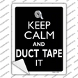 Keep Calm & Duct Tape It Novelty Rectangle Sticker Decal