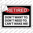 Retired Novelty Rectangle Sticker Decal