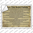 Meet The Schit Family Novelty Rectangle Sticker Decal