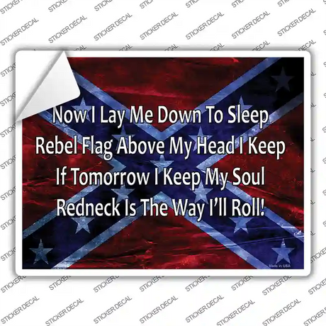 Redneck Is The Way Novelty Rectangle Sticker Decal
