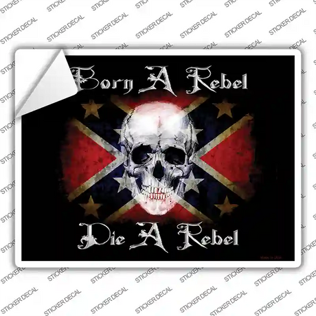Born A Rebel Novelty Rectangle Sticker Decal