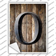 Letter O Novelty Rectangle Sticker Decal