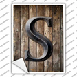 Letter S Novelty Rectangle Sticker Decal
