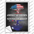 American Grown Australian Roots Novelty Rectangle Sticker Decal