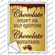 Chocolate Novelty Rectangle Sticker Decal