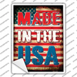 Made In The USA Novelty Rectangle Sticker Decal