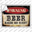 Beer Novelty Rectangle Sticker Decal