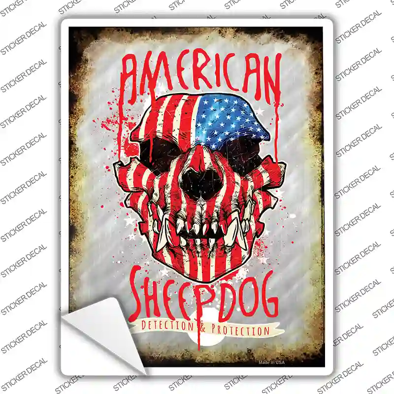 Detection And Protection Novelty Rectangle Sticker Decal