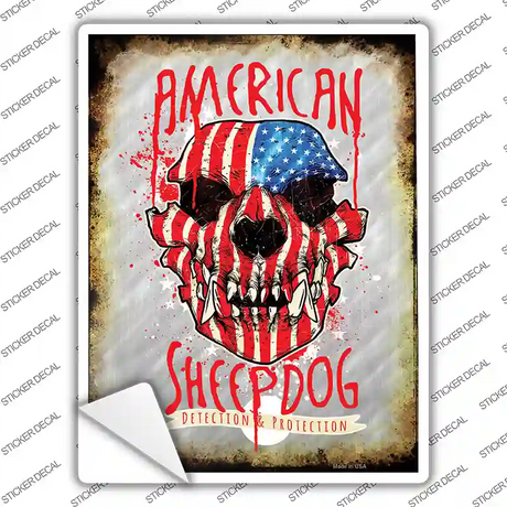 Detection And Protection Novelty Rectangle Sticker Decal