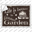 Grandmas Garden Novelty Rectangle Sticker Decal