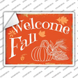 Welcome Fall Novelty Rectangle Sticker Decal