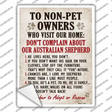 Non-Pet Owners Australian Shepherd Novelty Rectangle Sticker Decal