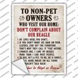 Non-Pet Owners Beagle Novelty Rectangle Sticker Decal