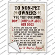 Non-Pet Owners Our Dogs Novelty Rectangle Sticker Decal
