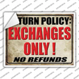 Return Policy Novelty Rectangle Sticker Decal