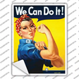 We Can Do It Vintage Poster Novelty Rectangle Sticker Decal