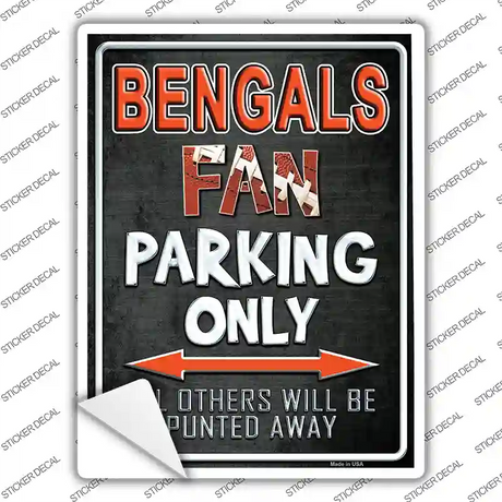 Bengals Novelty Rectangle Sticker Decal