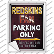 Redskins Novelty Rectangle Sticker Decal