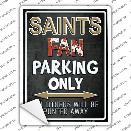 Saints Novelty Rectangle Sticker Decal