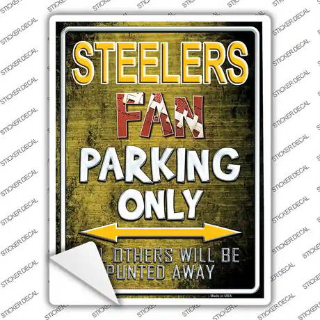 Steelers Novelty Rectangle Sticker Decal