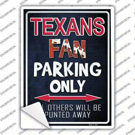 Texans Novelty Rectangle Sticker Decal