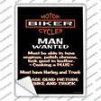 Man Wanted Novelty Rectangle Sticker Decal