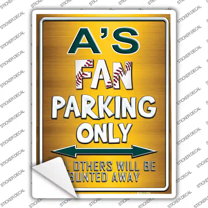 Athletics Novelty Rectangle Sticker Decal