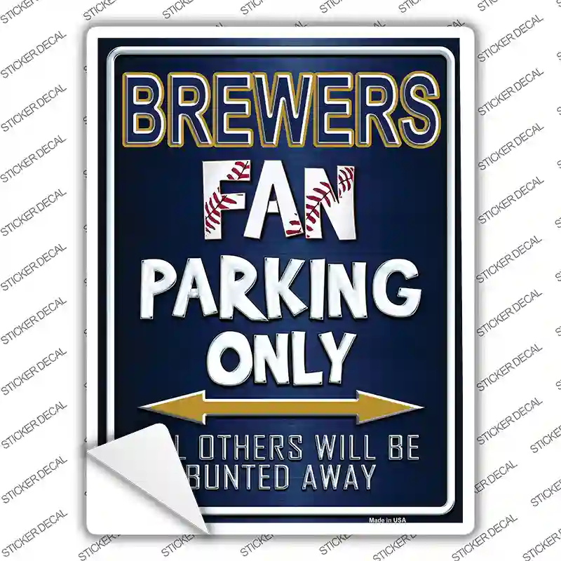 Brewers Novelty Rectangle Sticker Decal
