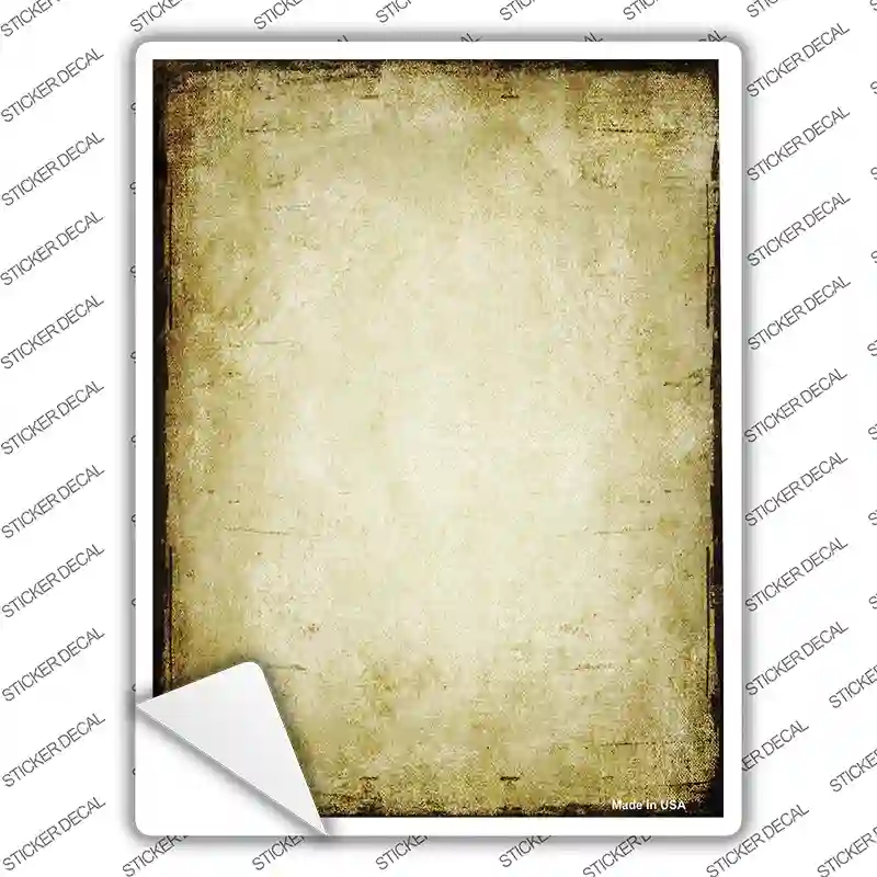 Distressed Brown Novelty Rectangle Sticker Decal
