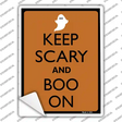 Keep Calm And Boo On Novelty Rectangle Sticker Decal