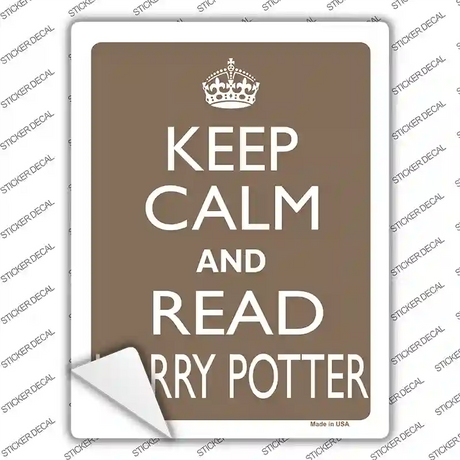 Keep Calm And Read Harry Potter Novelty Rectangle Sticker Decal