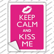 Keep Calm Kiss Me Novelty Rectangle Sticker Decal
