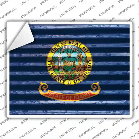 Idaho Flag Novelty Rectangle Sticker Decal