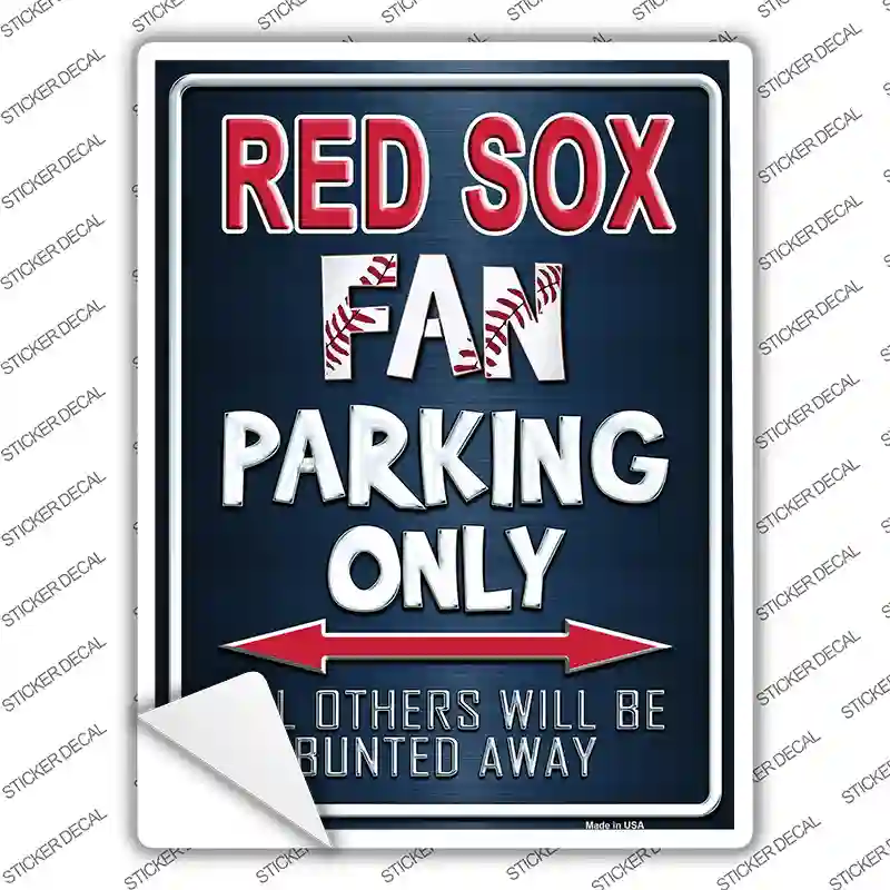 Red Sox Novelty Rectangle Sticker Decal