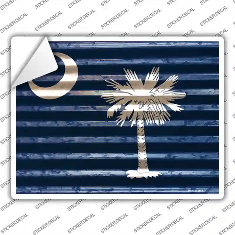 South Carolina Flag Novelty Rectangle Sticker Decal
