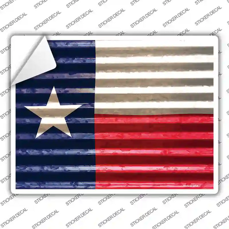 Texas Flag Novelty Rectangle Sticker Decal