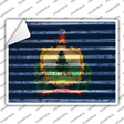 Vermont Flag Novelty Rectangle Sticker Decal
