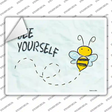 Bee Yourself Novelty Rectangle Sticker Decal