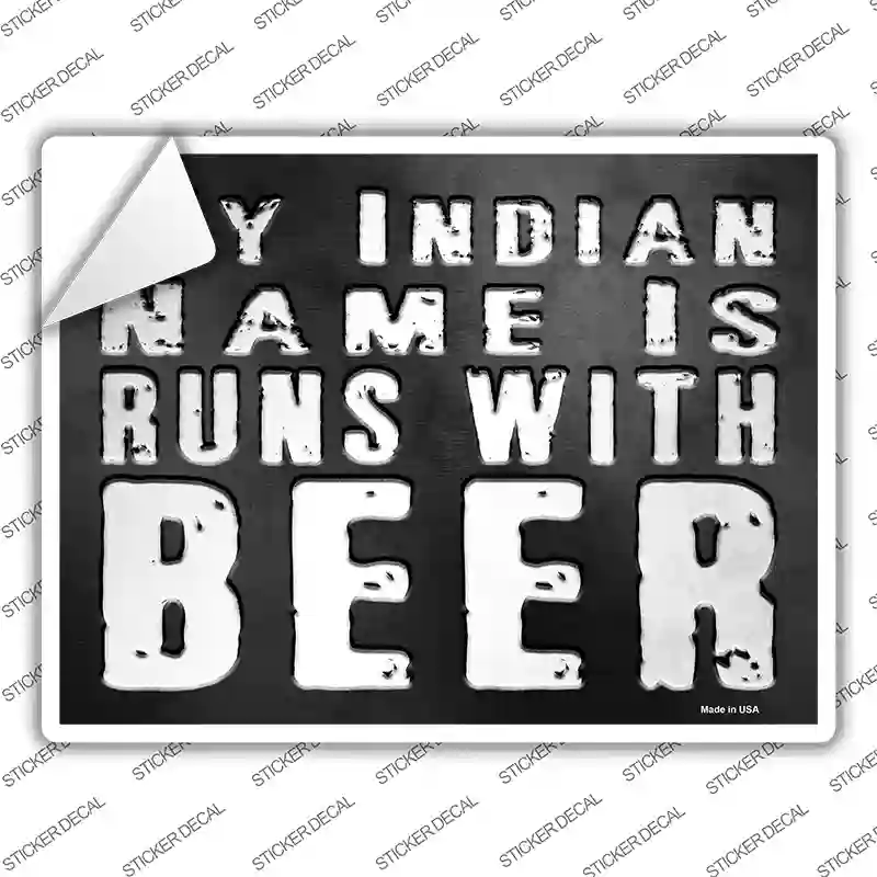 My Indian Name Novelty Rectangle Sticker Decal