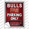 Bulls Novelty Rectangle Sticker Decal