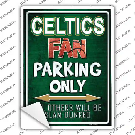 Celtics Novelty Rectangle Sticker Decal